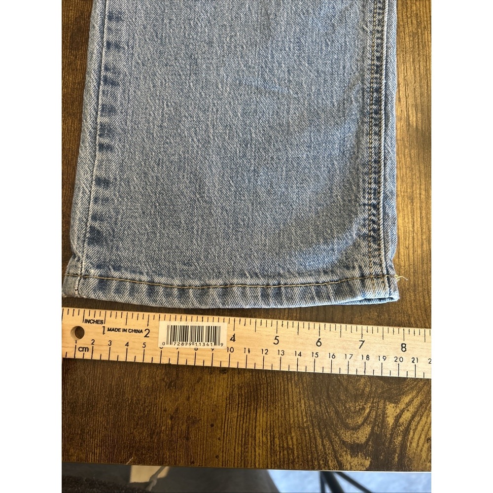 Levis 541 Athletic Taper Light Wash Blue Denim Jeans Mens 34x30 18181-0667 - Picture 12 of 14